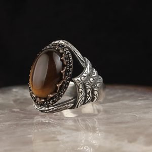 Silver Ring (Tiger's Eye Stone)