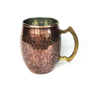 Set of copper cups