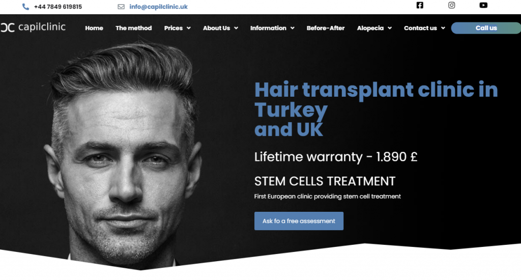 مستشفى زراعة الشعر في تركيا اسطنبول